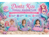 Deniz Kızı Temalı Kişiye Özel Doğum Günü Magnetleri