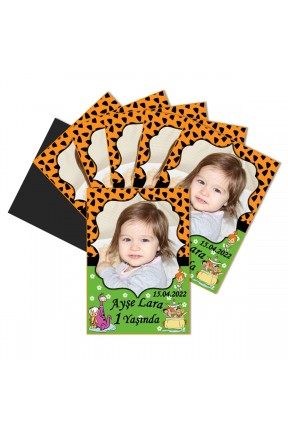 Çakıl Temalı Kişiye Özel Doğum Günü Magnet Hediye