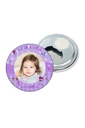 1 Yaş Kişiye Özel Doğum Günü Açacak Magnet Hediye 58mm 1 Yaş Kişiye Özel Doğum Günü Açacak Magnet Hediye 58mm