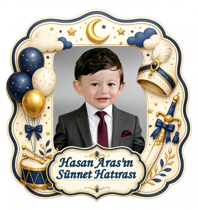 Sünnet Fotoğraflı Kişiye Özel sünnet Magnet 8x7cm Hediye Sünnet Fotoğraflı Kişiye Özel sünnet Magnet 8x7cm Hediye