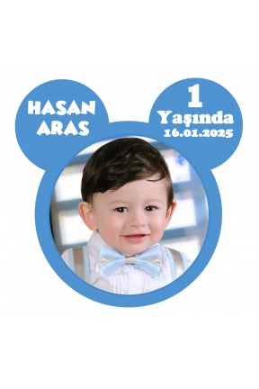 Fotoğraflı 1 Yaş Kişiye Özel Doğum Günü Magnet Hediye Fotoğraflı 1 Yaş Kişiye Özel Doğum Günü Magnet Hediye