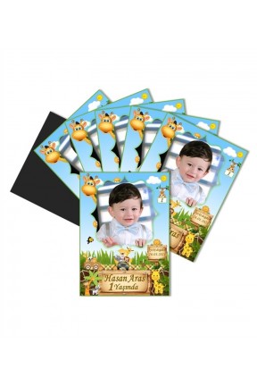 Safari Kişiye Özel Doğum Günü Magnet Hediye 6 Safari Kişiye Özel Doğum Günü Magnet Hediye 6