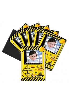 İnşaat Temalı Kişiye Özel Doğum Günü Magnet Hediye İnşaat Temalı Kişiye Özel Doğum Günü Magnet Hediye