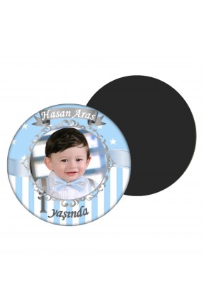Prens Temalı Yuvarlak Kişiye Özel Doğum Günü Magnet Hediye Prens Temalı Yuvarlak Kişiye Özel Doğum Günü Magnet Hediye