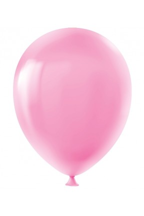 Pembe BALON METALİK DÜZ 12 İNC 